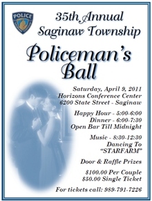 Saginaw Township Policeman's Ball Flyer